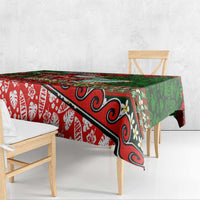 Mele Kalikimaka Shaka Santa Tablecloth Hawaiian Surf Christmas Design with Aloha Spirit DT02 - Polynesian Pride