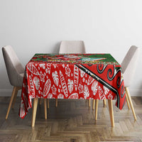 Mele Kalikimaka Shaka Santa Tablecloth Hawaiian Surf Christmas Design with Aloha Spirit DT02 - Polynesian Pride