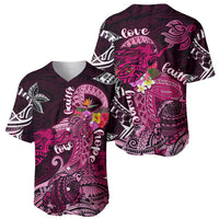 Breast Cancer Mermaid Polynesia Baseball Jersey Faith Hope Love