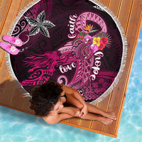 Breast Cancer Mermaid Polynesia Beach Blanket Faith Hope Love DT02 - Polynesian Pride