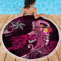 Breast Cancer Mermaid Polynesia Beach Blanket Faith Hope Love DT02 - Polynesian Pride