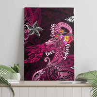 Breast Cancer Mermaid Polynesia Canvas Wall Art Faith Hope Love DT02 - Polynesian Pride