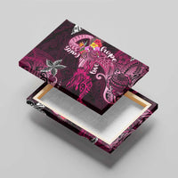 Breast Cancer Mermaid Polynesia Canvas Wall Art Faith Hope Love DT02 - Polynesian Pride