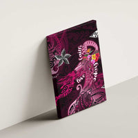 Breast Cancer Mermaid Polynesia Canvas Wall Art Faith Hope Love DT02 - Polynesian Pride