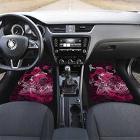Breast Cancer Mermaid Polynesia Car Mats Faith Hope Love DT02 Set 2pcs - Front Pink - Polynesian Pride