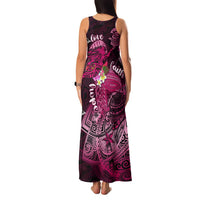 Breast Cancer Mermaid Polynesia Family Matching Tank Maxi Dress and Hawaiian Shirt Faith Hope Love