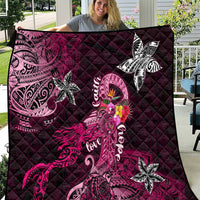Breast Cancer Mermaid Polynesia Quilt Faith Hope Love
