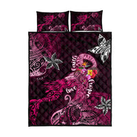 Breast Cancer Mermaid Polynesia Quilt Bed Set Faith Hope Love DT02 - Polynesian Pride