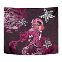 Breast Cancer Mermaid Polynesia Tapestry Faith Hope Love