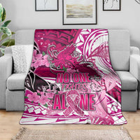Breast Cancer Awareness Hawaii Blanket Polynesia Girl Nobody Fights Alone DT02 - Polynesian Pride