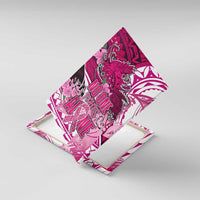 Breast Cancer Awareness Hawaii Canvas Wall Art Polynesia Girl Nobody Fights Alone DT02 With Frame Pink - Polynesian Pride