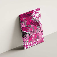 Breast Cancer Awareness Hawaii Canvas Wall Art Polynesia Girl Nobody Fights Alone DT02 - Polynesian Pride