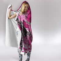 Breast Cancer Awareness Hawaii Hooded Blanket Polynesia Girl Nobody Fights Alone DT02 - Polynesian Pride