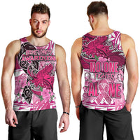 Breast Cancer Awareness Hawaii Men Tank Top Polynesia Girl Nobody Fights Alone DT02 - Polynesian Pride