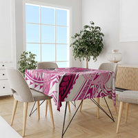 Breast Cancer Awareness Hawaii Tablecloth Polynesia Girl Nobody Fights Alone DT02 - Polynesian Pride
