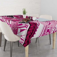 Breast Cancer Awareness Hawaii Tablecloth Polynesia Girl Nobody Fights Alone DT02 - Polynesian Pride