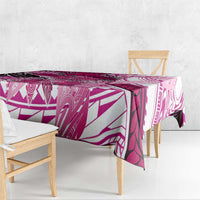 Breast Cancer Awareness Hawaii Tablecloth Polynesia Girl Nobody Fights Alone DT02 - Polynesian Pride