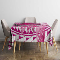 Breast Cancer Awareness Hawaii Tablecloth Polynesia Girl Nobody Fights Alone DT02 - Polynesian Pride