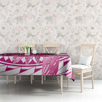 Breast Cancer Awareness Hawaii Tablecloth Polynesia Girl Nobody Fights Alone DT02 - Polynesian Pride