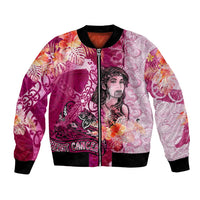 Breast Cancer New Zealand Bomber Jacket Maori Aotearoa Girl Pink Out