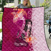 Breast Cancer New Zealand Quilt Maori Aotearoa Girl Pink Out