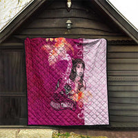 Breast Cancer New Zealand Quilt Maori Aotearoa Girl Pink Out