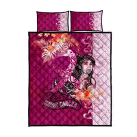 Breast Cancer New Zealand Quilt Bed Set Maori Aotearoa Girl Pink Out