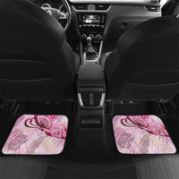 Breast Cancer Polynesian Car Mats I Can Do All Things Through Christ DT02 Set 2pcs - Back Pink - Polynesian Pride
