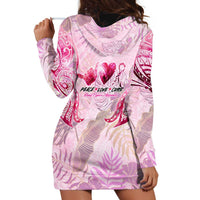 Breast Cancer Polynesian Hoodie Dress I Can Do All Things Through Christ