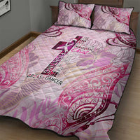 Breast Cancer Polynesian Quilt Bed Set I Can Do All Things Through Christ DT02 - Polynesian Pride