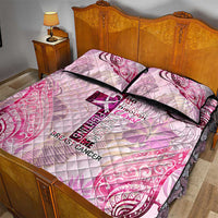 Breast Cancer Polynesian Quilt Bed Set I Can Do All Things Through Christ DT02 - Polynesian Pride
