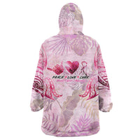 Breast Cancer Polynesian Wearable Blanket Hoodie I Can Do All Things Through Christ DT02 - Polynesian Pride