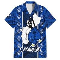 Guam Chamorro Warrior Hawaiian Shirt Traditional Tribal Patterns DT02 Blue - Polynesian Pride
