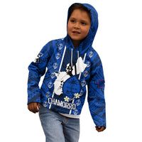 Guam Chamorro Warrior Kid Hoodie Traditional Tribal Patterns DT02 - Polynesian Pride