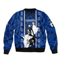 guam-chamorro-warrior-sleeve-zip-bomber-jacket-traditional-tribal-patterns