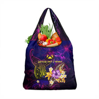 Wallis and Futuna Grocery Bag Whale Hibiscus Polynesian