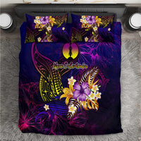 New Caledonia Bedding Set Whale Hibiscus Polynesian