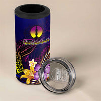 New Caledonia 4 in 1 Can Cooler Tumbler Whale Hibiscus Polynesian