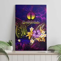 New Caledonia Canvas Wall Art Whale Hibiscus Polynesian