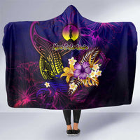New Caledonia Hooded Blanket Whale Hibiscus Polynesian