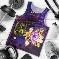 New Caledonia Men Tank Top Whale Hibiscus Polynesian