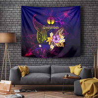 New Caledonia Tapestry Whale Hibiscus Polynesian