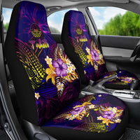 Tahiti French Polynesia Car Seat Cover Whale Hibiscus Polynesian