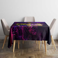 Tahiti French Polynesia Tablecloth Whale Hibiscus Polynesian