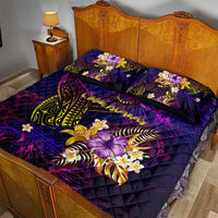 Cook Islands Quilt Bed Set Whale Hibiscus Polynesian DT02 - Polynesian Pride