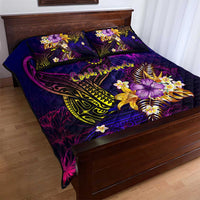 Cook Islands Quilt Bed Set Whale Hibiscus Polynesian DT02 - Polynesian Pride