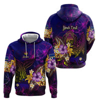 Nauru Hoodie Whale Hibiscus Polynesian
