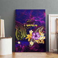 Tuvalu Canvas Wall Art Whale Hibiscus Polynesian DT02 - Polynesian Pride