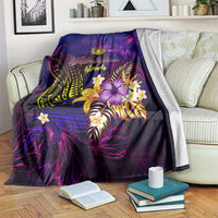 Northern Mariana Islands Blanket Whale Hibiscus Polynesian