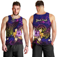 Northern Mariana Islands Men Tank Top Whale Hibiscus Polynesian DT02 - Polynesian Pride